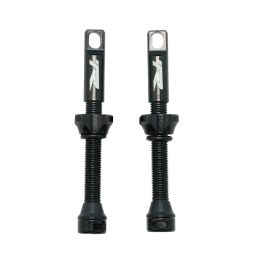 Ryder Tubeless Valve Set High-Flow 48Mm Alu Blk