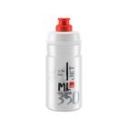 Elite Water Bottle Jet Clear 350ml Red Logo